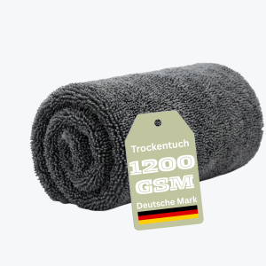 Professional Mikrofaser Trockentuch 1200 GSM – 40×60cm Doppellagig Twisted Loop